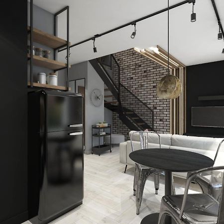 N23 Dwupoziomowy Apartament Lodz Centrum Wi-Fi Klimatyzacja Luaran gambar