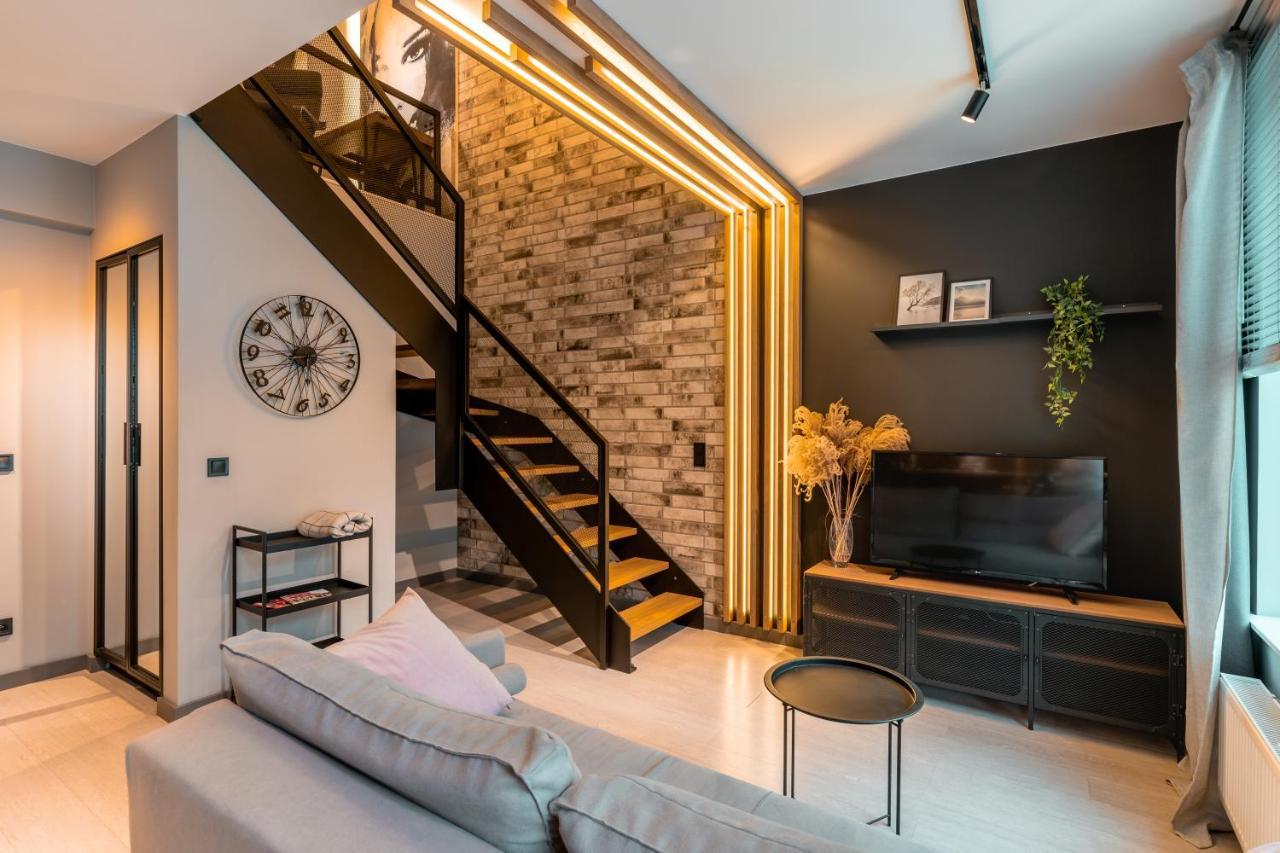 N23 Dwupoziomowy Apartament Lodz Centrum Wi-Fi Klimatyzacja Luaran gambar