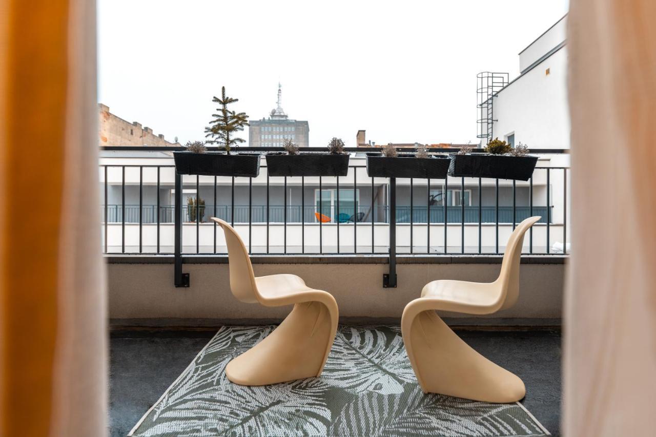 N23 Dwupoziomowy Apartament Lodz Centrum Wi-Fi Klimatyzacja Luaran gambar