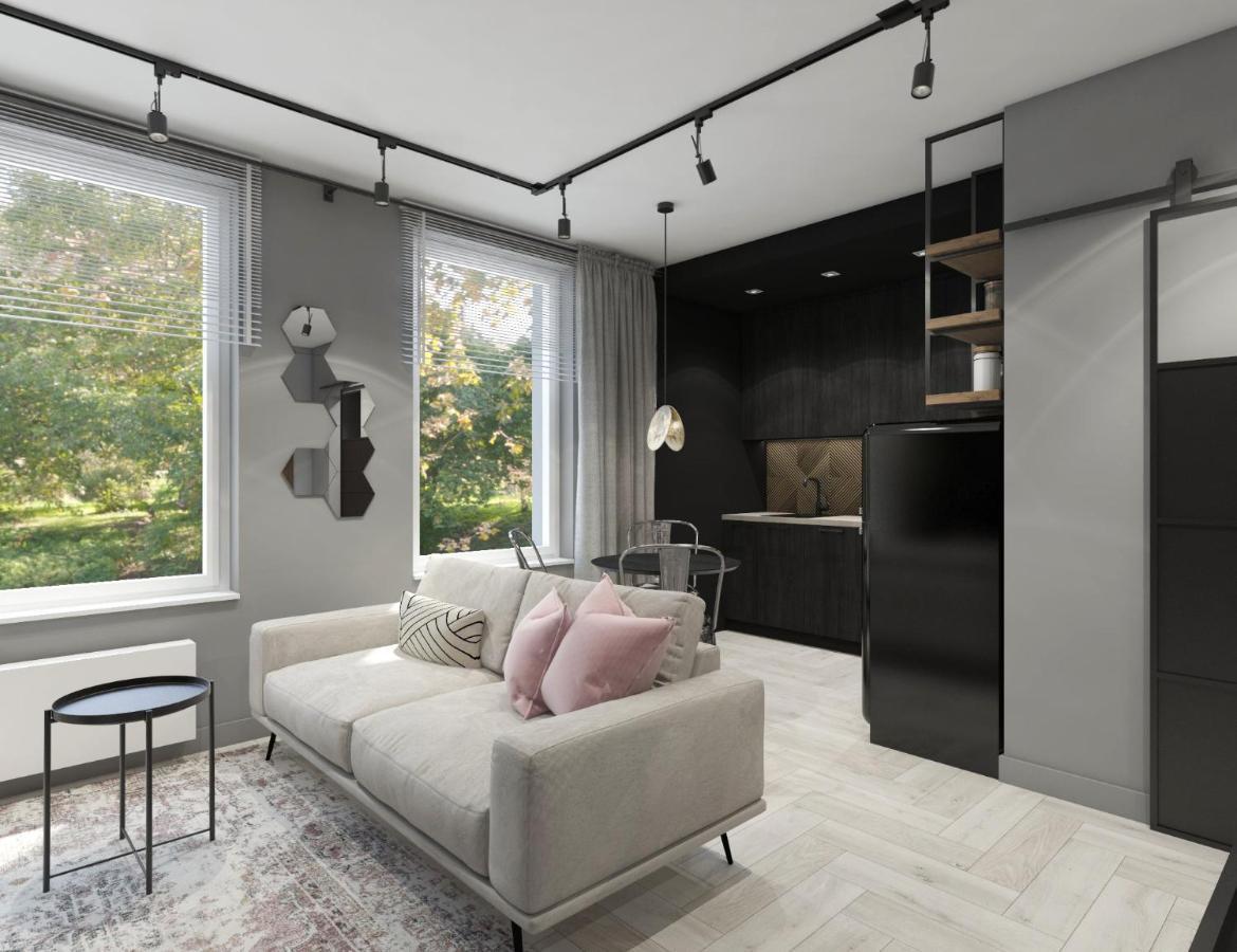 N23 Dwupoziomowy Apartament Lodz Centrum Wi-Fi Klimatyzacja Luaran gambar
