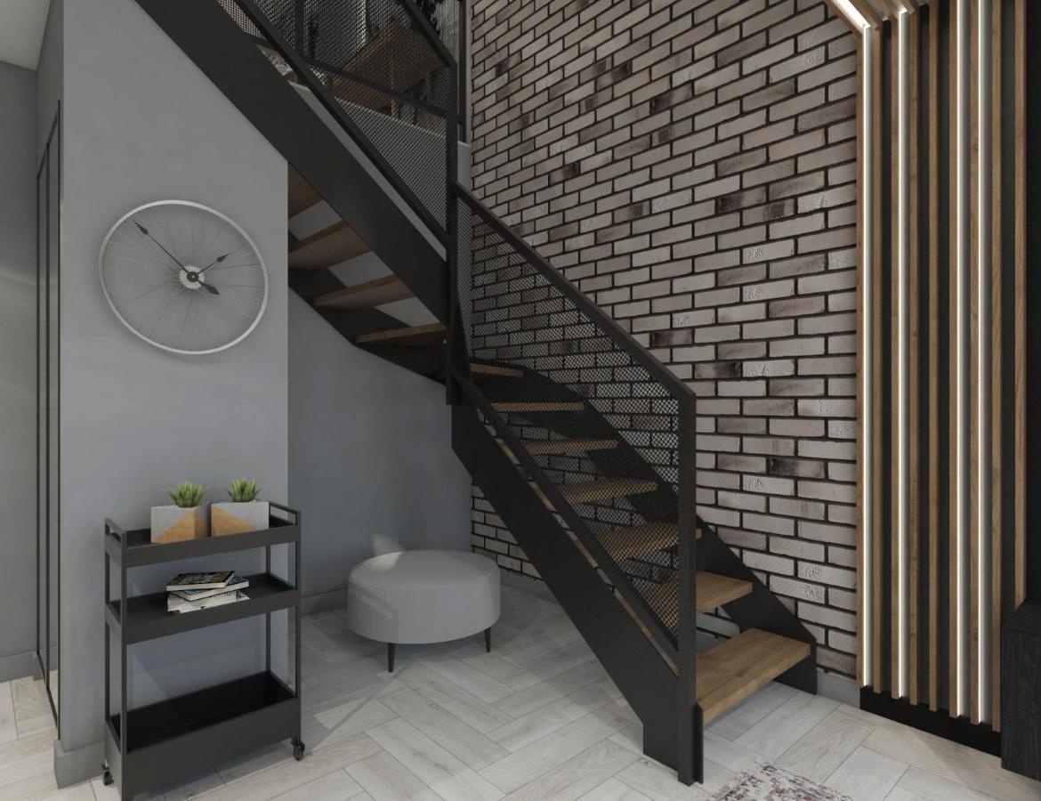 N23 Dwupoziomowy Apartament Lodz Centrum Wi-Fi Klimatyzacja Luaran gambar