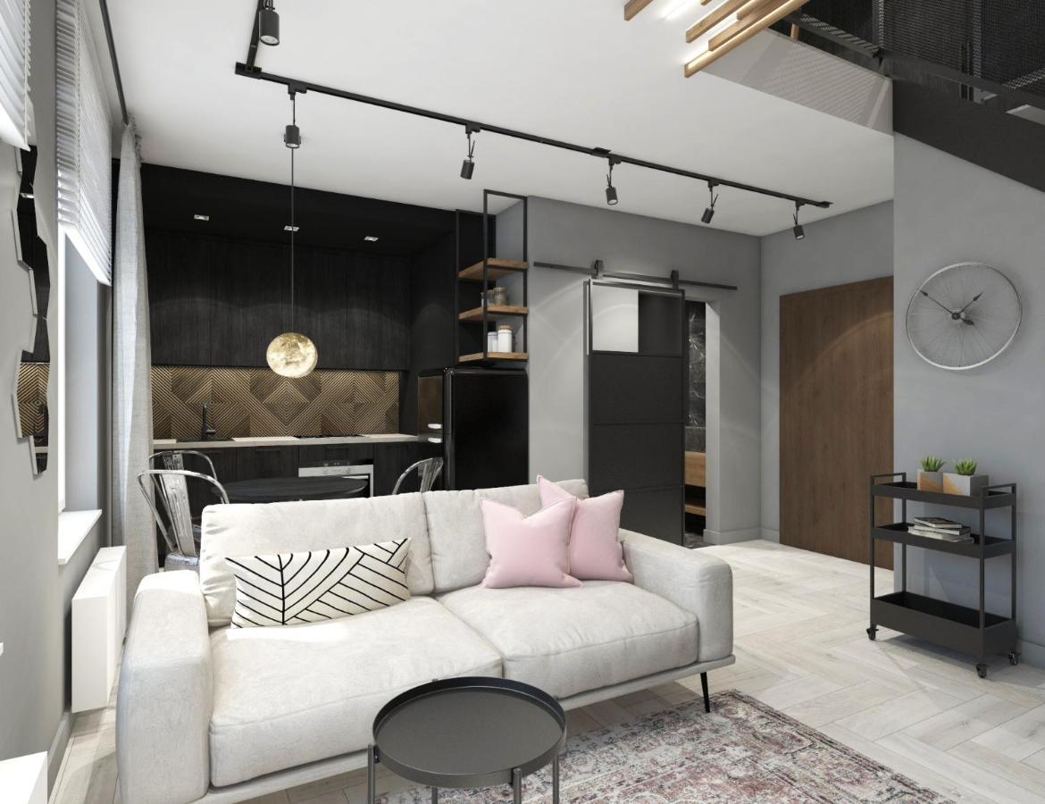 N23 Dwupoziomowy Apartament Lodz Centrum Wi-Fi Klimatyzacja Luaran gambar